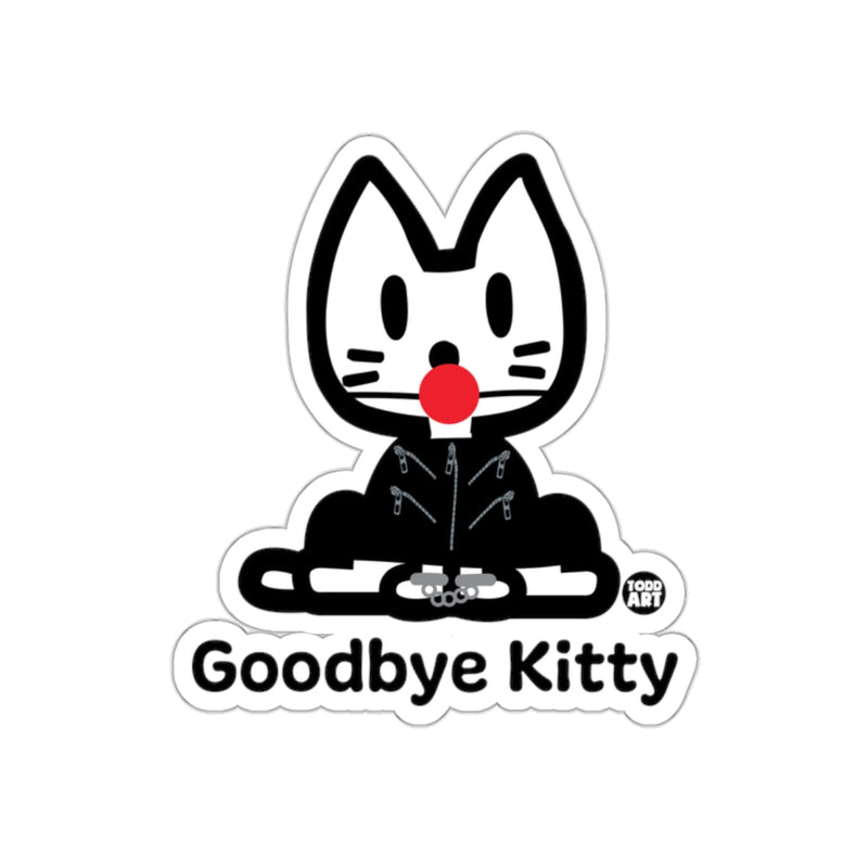 Load image into Gallery viewer, Goodbye Kitty Todd Art Sticker Design

