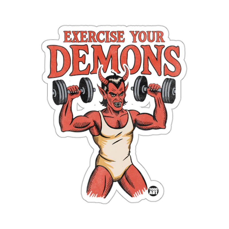 Load image into Gallery viewer, Exercise Your Demons Devil Lifting Dumbbells 
