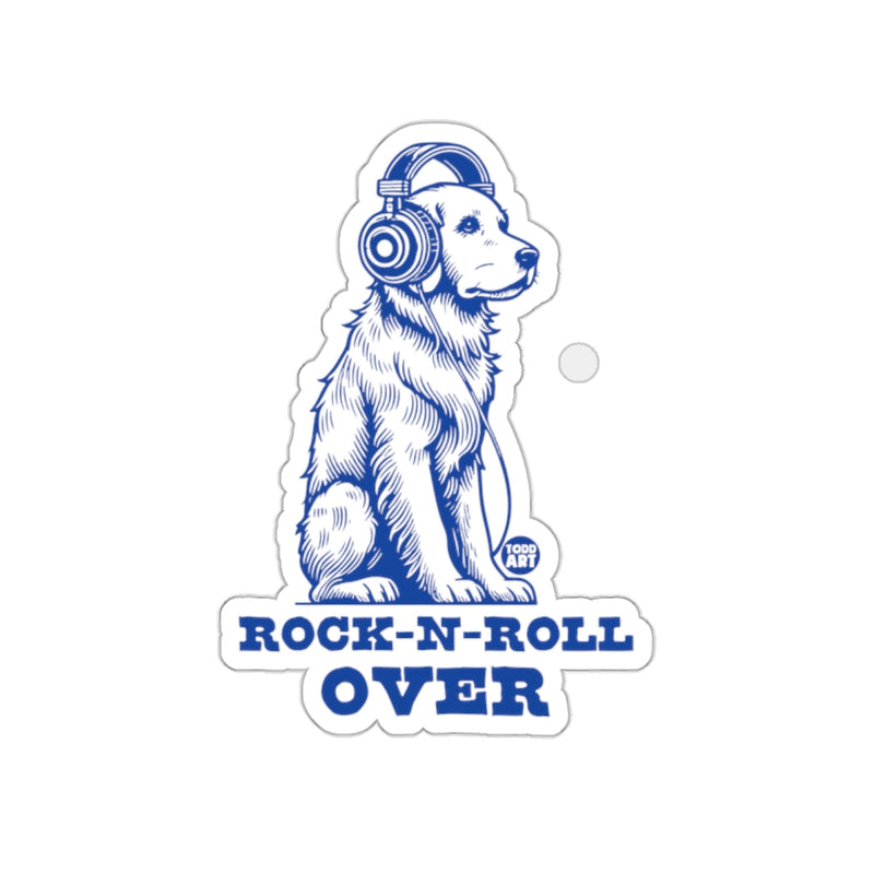 Load image into Gallery viewer, Rock-N-Roll Over Dog With Headphones Sticker
