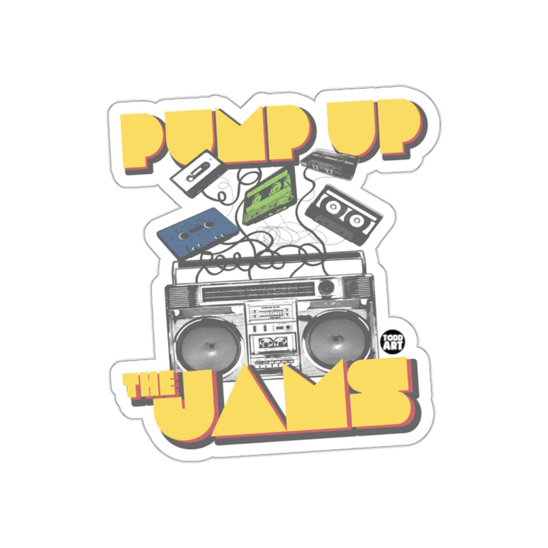 Load image into Gallery viewer, Pump Up The Jams Retro Boombox Cassette Tapes sticker
