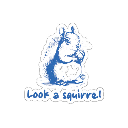 Look A Squirrel Design Cute Wildlife Animal sticker