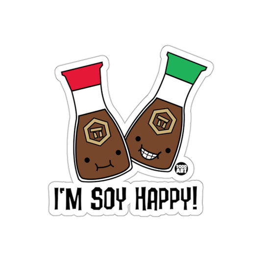 I'm Soy Happy Cute Soy Sauce Character Sticker