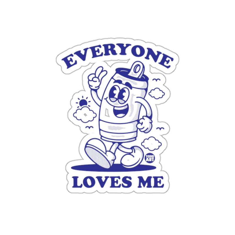 Load image into Gallery viewer, Everyone Loves Me Playful Cartoon Sticker Product
