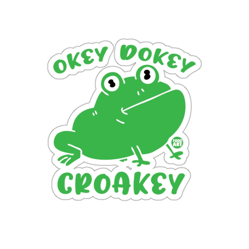 Load image into Gallery viewer, Okey Dokey Croakey Frog Sticker Fun Unique Design
