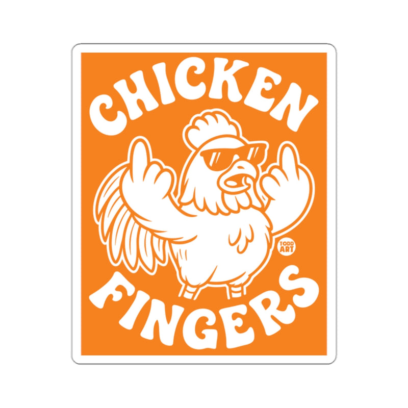 Load image into Gallery viewer, Chicken Fingers Funny Sticker for Laughter and Fun
