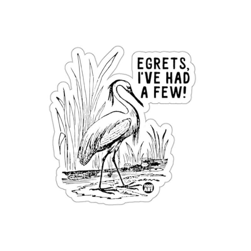 Load image into Gallery viewer, Egret Sticker with Humorous Egret's I've Had a Few
