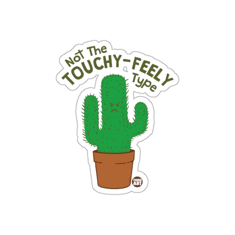 Load image into Gallery viewer, Not The Touchy Feely Type Cactus Sticker

