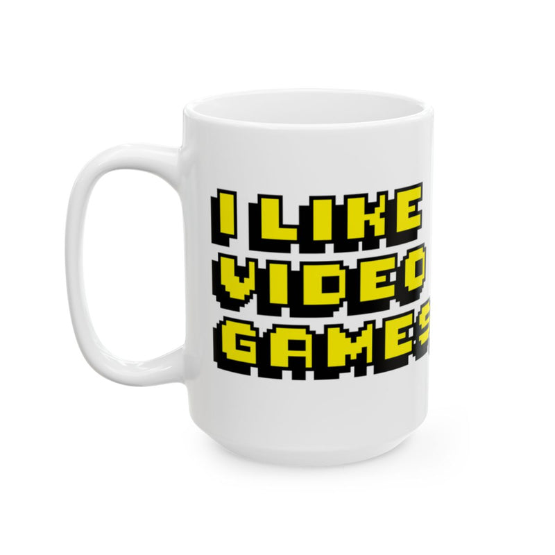 Load image into Gallery viewer, I Like Video Games Pixel Art Mug for Gamers Gift
