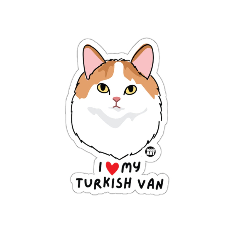 Load image into Gallery viewer, I Love My Turkish Van Cat Sticker Decal Accessory

