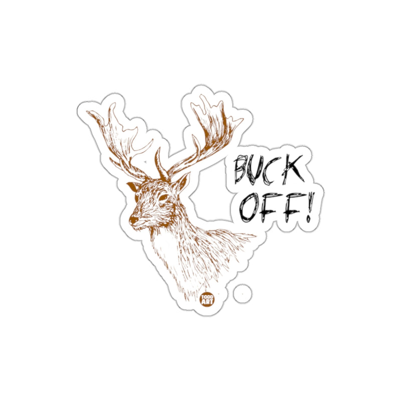 Load image into Gallery viewer, Buck Off Antlered Deer Graphic Design Sticker
