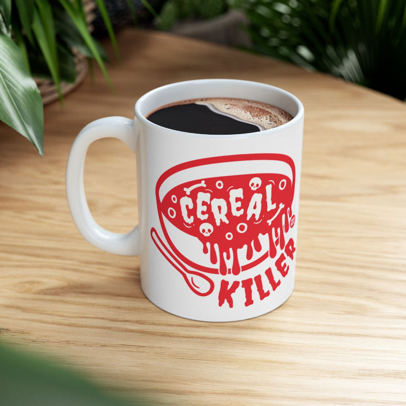 Load image into Gallery viewer, Funny Slogan Cereal Killer Coffee Mug for Breakfast
