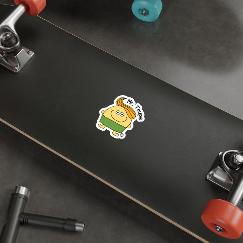 Load image into Gallery viewer, Mr. Toupe Sticker with Cartoon Character Decal
