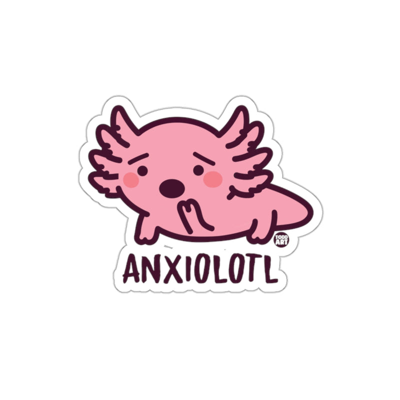 Load image into Gallery viewer, Cute Anxiolotl Hugging Axolotl Anxiety Relief Sticker
