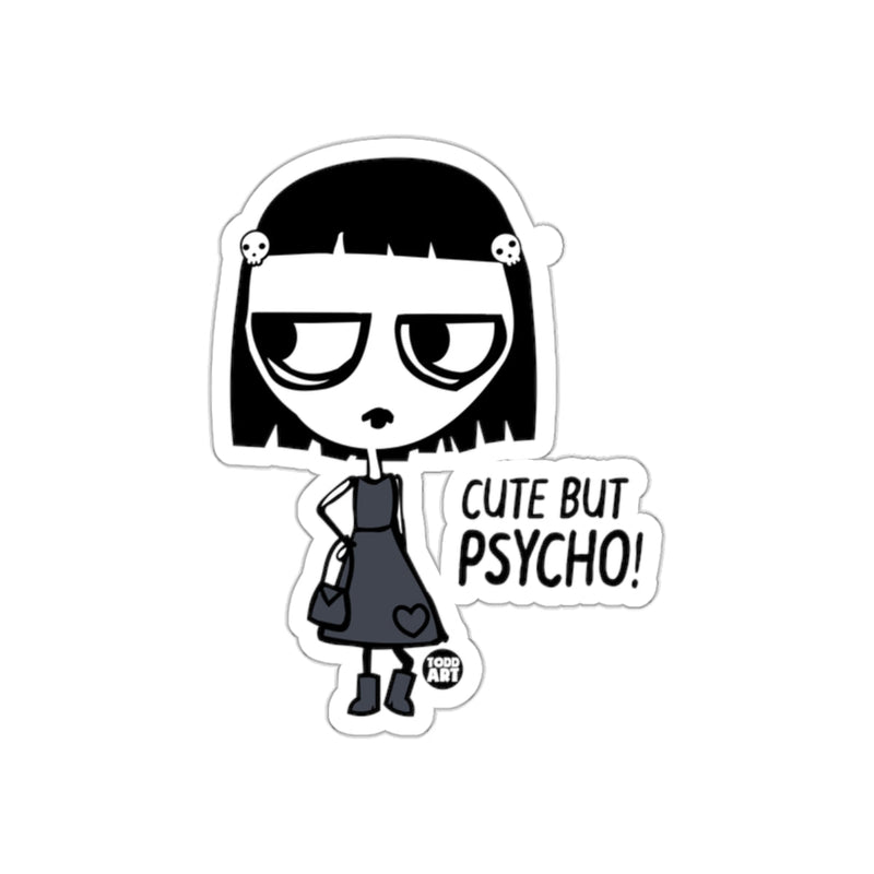 Load image into Gallery viewer, Cute But Psycho Character Sticker for Fun Decor
