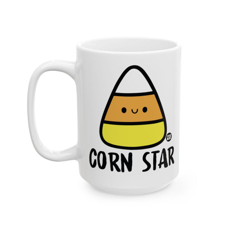 Load image into Gallery viewer, Funny Corn Star Candy Corn Patterned Mug
