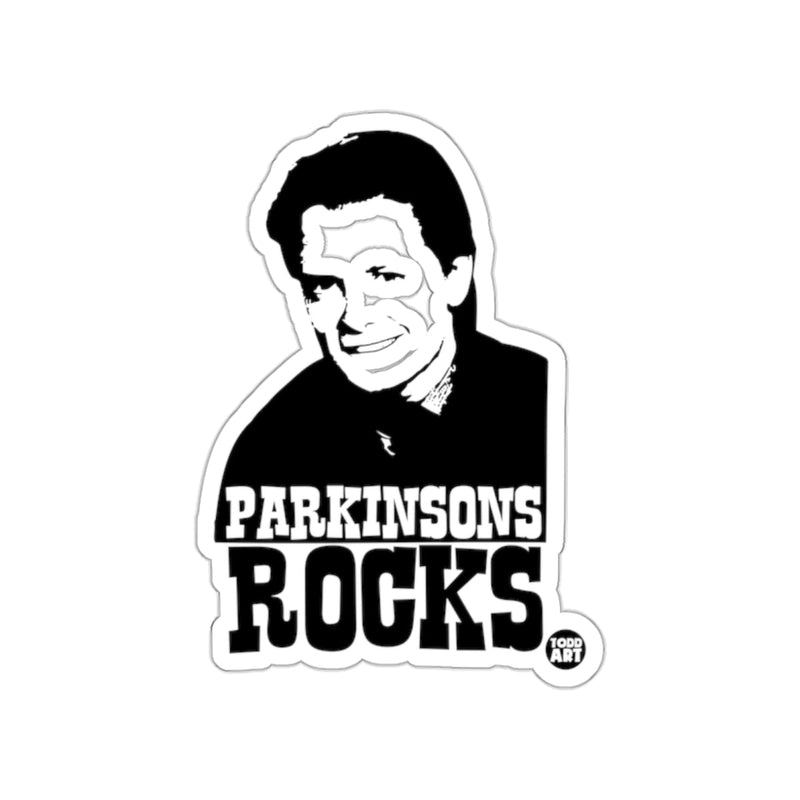 Load image into Gallery viewer, Parkinson's Rocks Artwork Featuring Michael J Fox sticker
