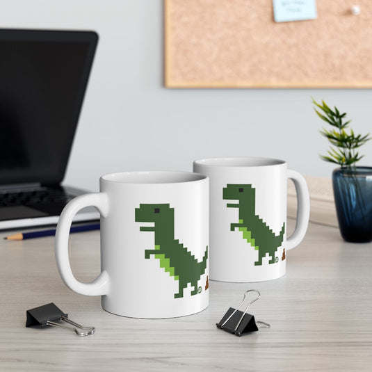 Dinosaur Graphic Mug for Office and Home Use