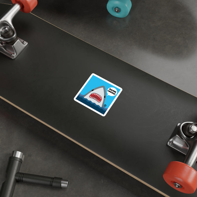 Load image into Gallery viewer, Funny Shark Damn Legos Cartoon Character Cool Art sticker
