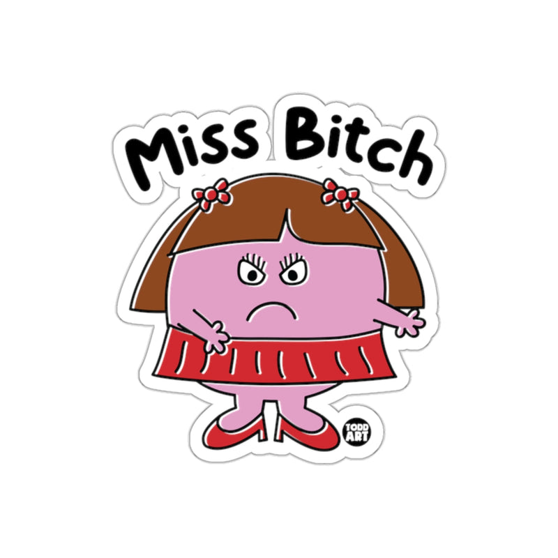 Load image into Gallery viewer, Miss Bitch Attitude Cartoon Sticker Toy Todd Art Design
