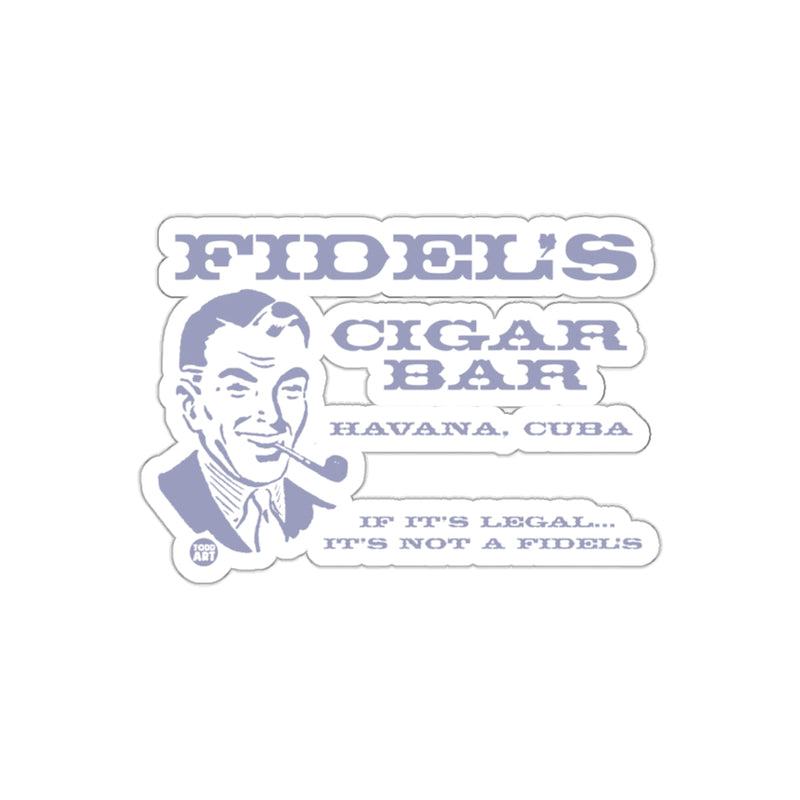 Load image into Gallery viewer, Fidel's Cigar Bar Havana Cuba Graphic Design sticker
