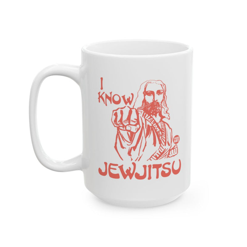 Load image into Gallery viewer, I Know Jewjitsu Unique Ceramic Coffee Mug
