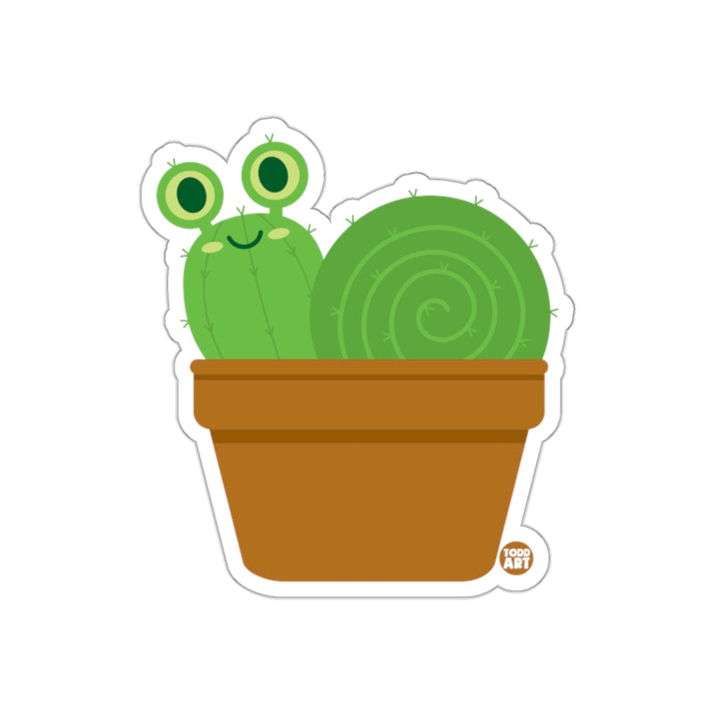 Load image into Gallery viewer, Cute Cactus Snail Cartoon Sticker for Fun Decor
