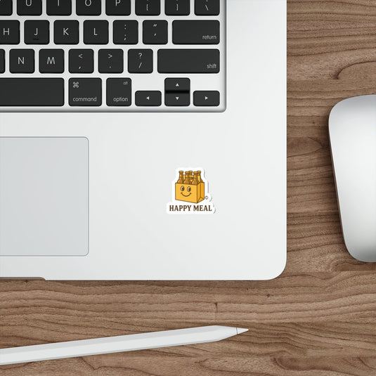 Cute Happy Meal Laptop Sticker for Personalizing Devices