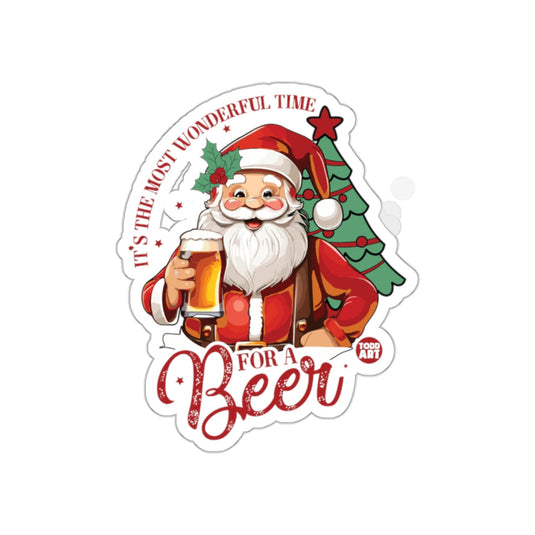 It's The Most Wonderful Time For A Beer Sticker