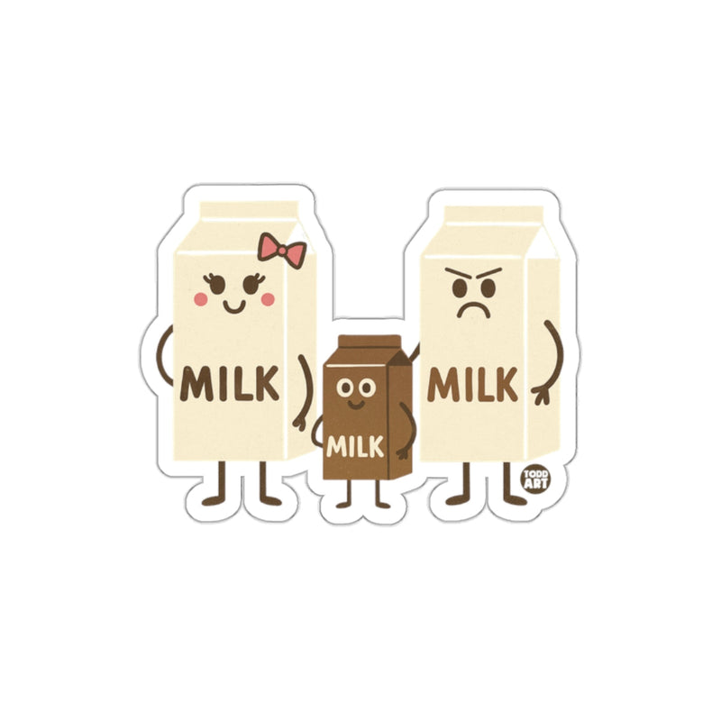 Load image into Gallery viewer, Cute Milk Carton Family Characters Sticker Design
