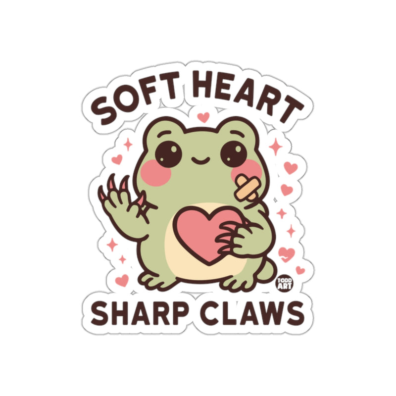 Load image into Gallery viewer, Soft Heart Sharp Claws Cute Frog Sticker
