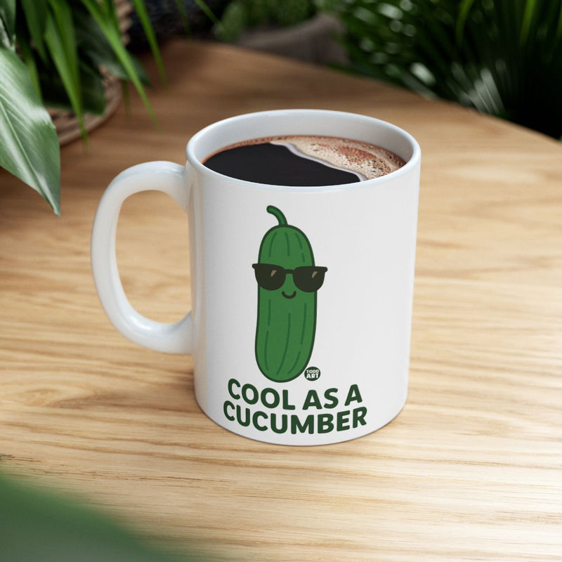 Load image into Gallery viewer, Cool as a Cucumber Coffee Mug with Funny Design
