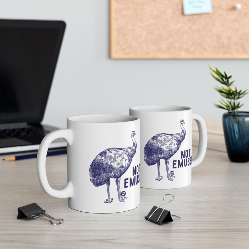 Load image into Gallery viewer, Not Emused Blue Emu Graphic Coffee Mug Set
