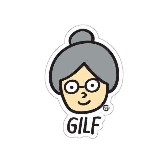 Cute Grandmother Cartoon GILF Graphic Sticker