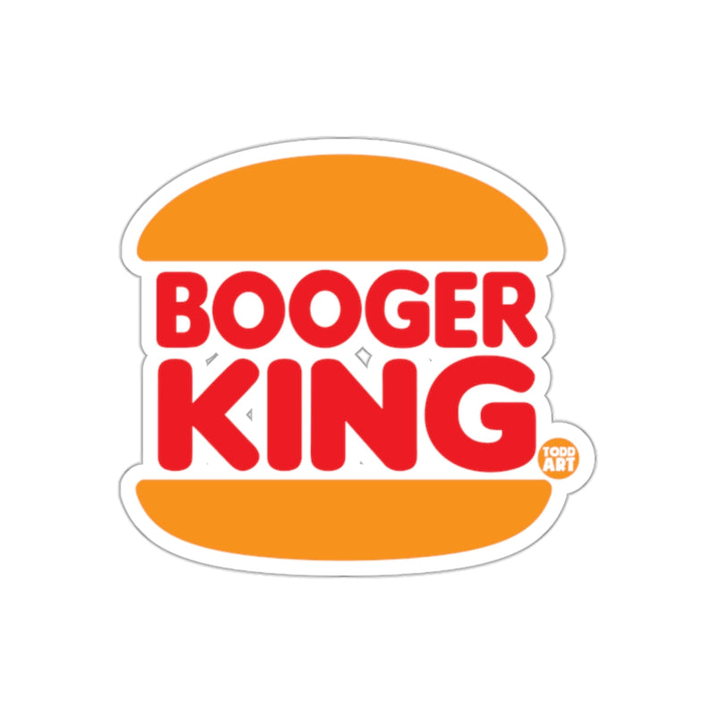 Load image into Gallery viewer, Booger King Funny Logo Parody Graphic Design sticker
