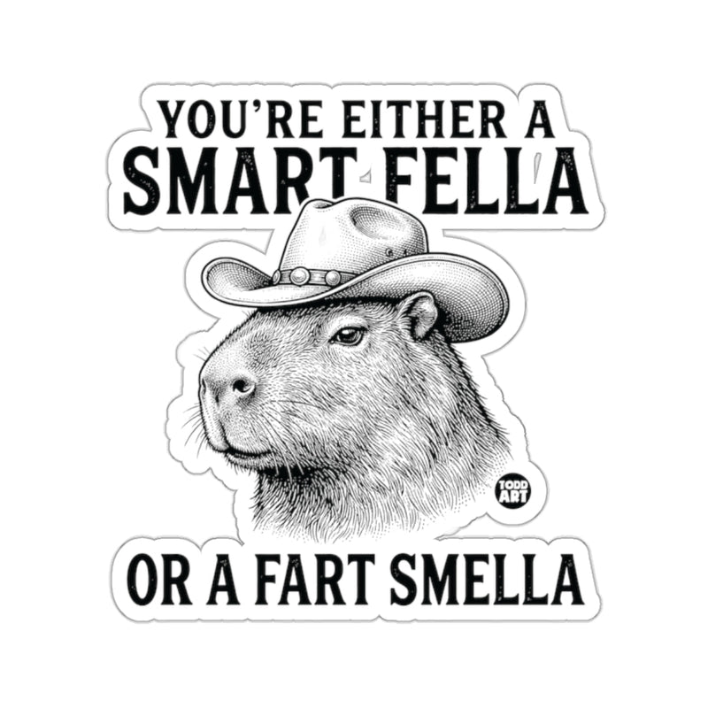 Load image into Gallery viewer, YOU'RE EITHER A SMART FELLA OR A FART SMELLA Capybara 
