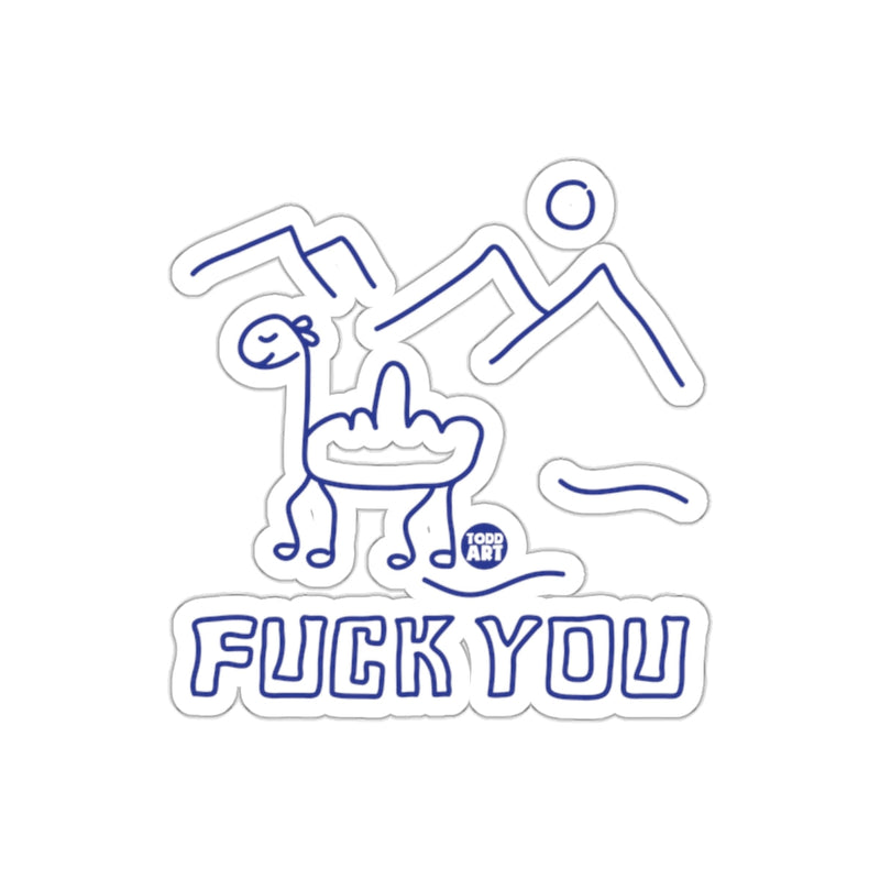 Load image into Gallery viewer, Funny Todd Art 'Fuck You' Sticker for Fun Decor
