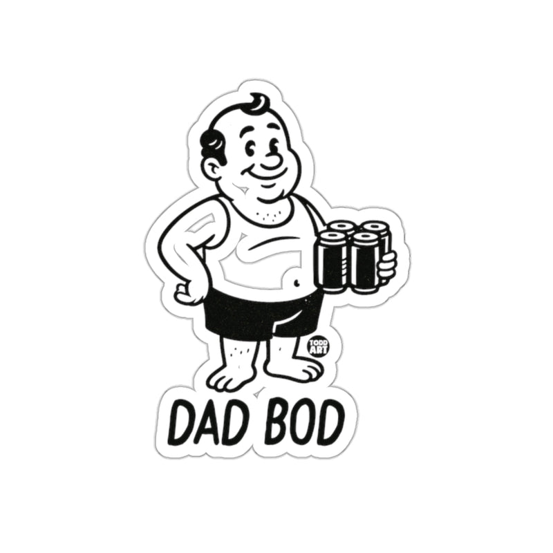 Load image into Gallery viewer, Dad Bod Sticker Fun Illustrated Design
