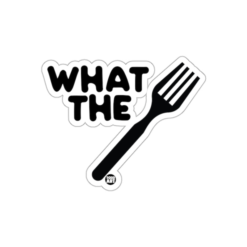 Load image into Gallery viewer, What The Fork Funny Sticker for Kitchen Decor

