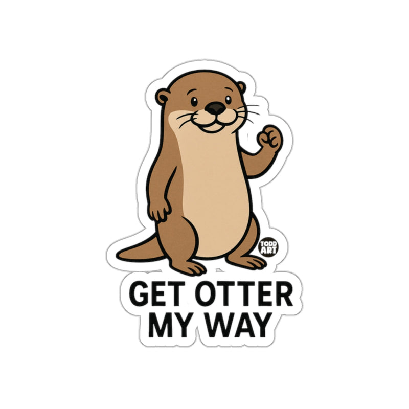 Load image into Gallery viewer, Get Otter My Way Otter Themed Sticker Product
