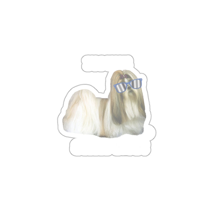 Load image into Gallery viewer, Cool Sunglasses Shih Tzu Dog Sticker Fun Design
