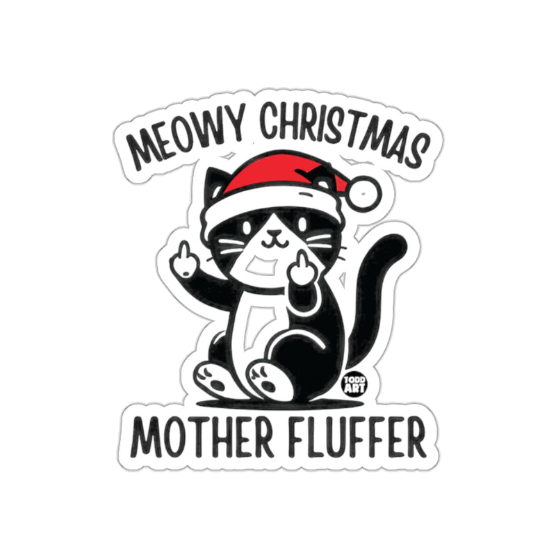 Load image into Gallery viewer, Meowy Christmas Mother Fluffer Holiday Sticker
