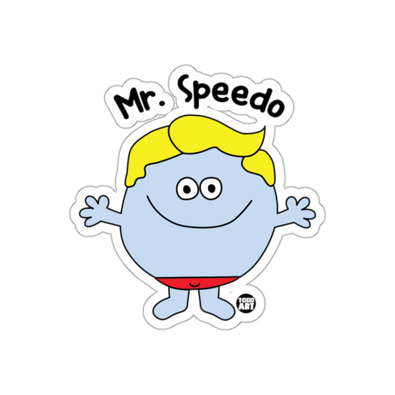 Load image into Gallery viewer, Mr. Speedo Character Graphic Sticker for Fun
