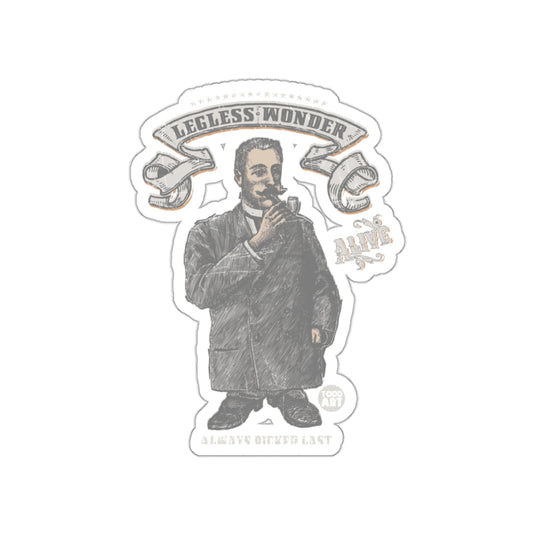 Legless Wonder Always Chewed Last Vintage Sticker
