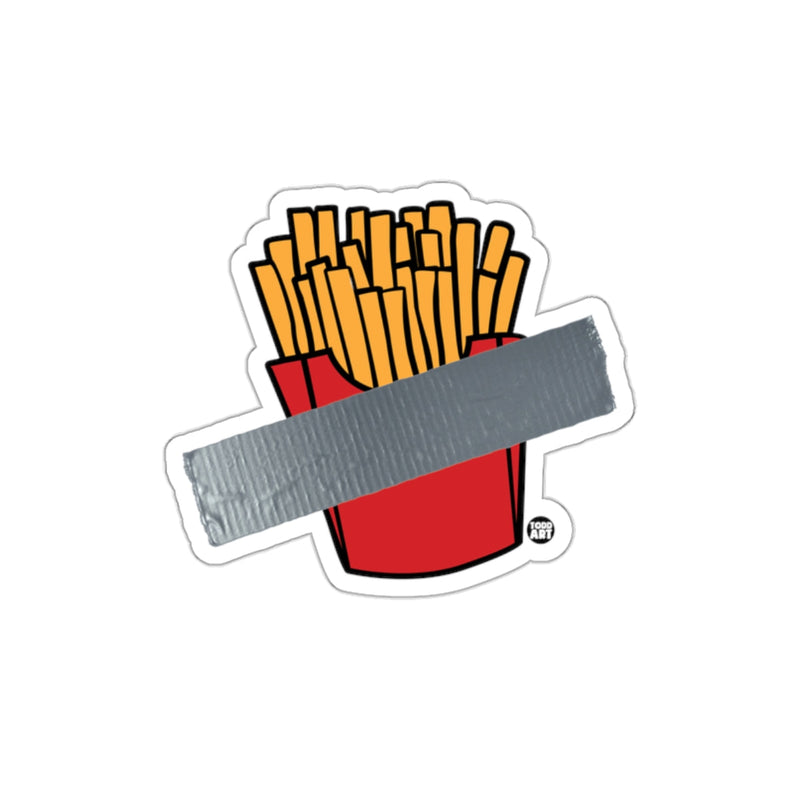 Load image into Gallery viewer, Fries Duct Tape Humorous Vinyl Sticker for Laptops
