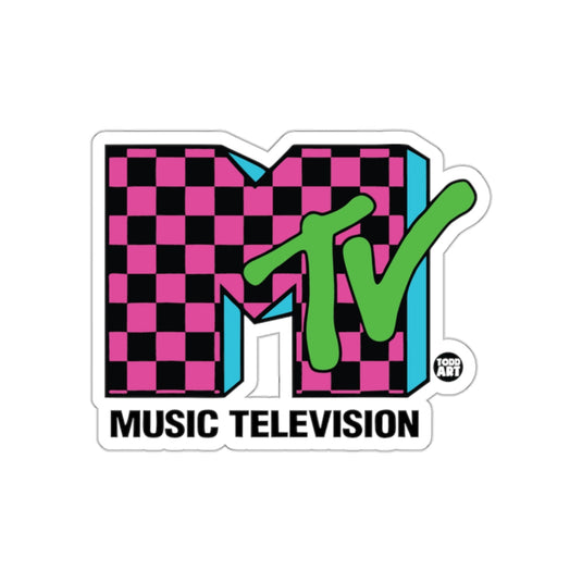 Bright MTV Logo Music Television Cool Throwback sticker