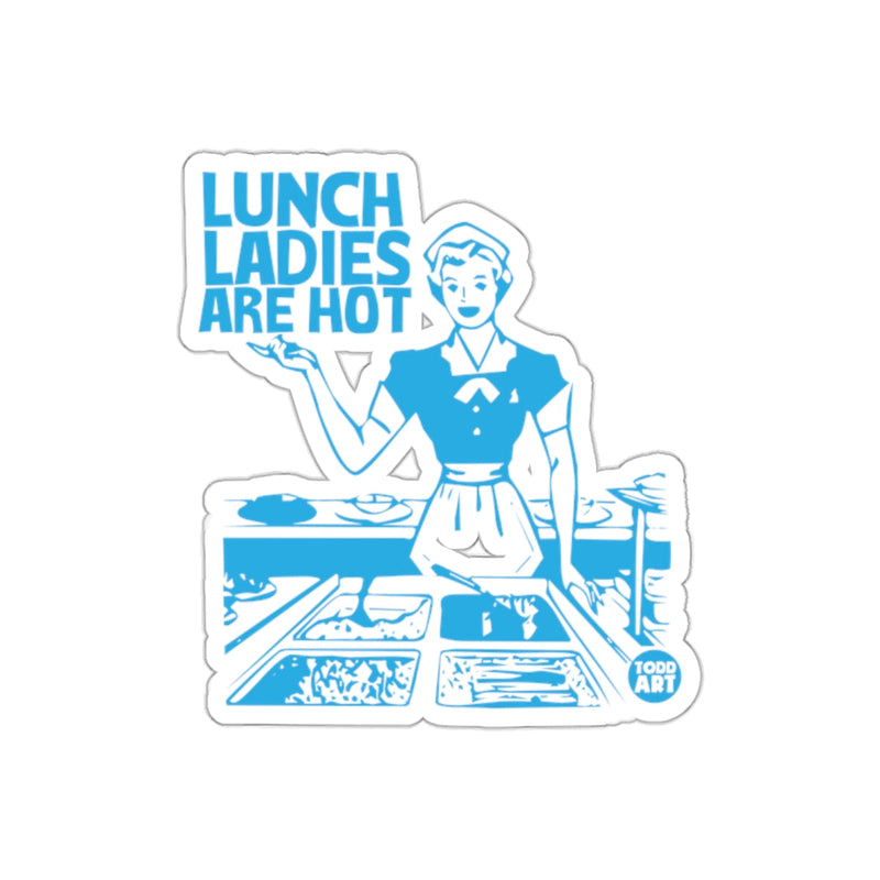 Load image into Gallery viewer, Lunch Ladies Are Hot Retro Style Illustration sticker
