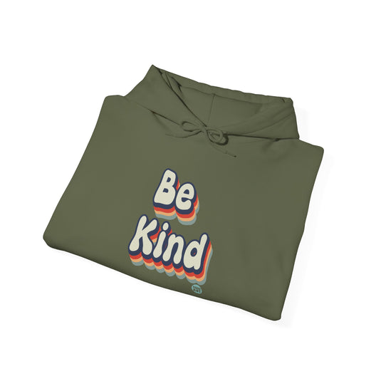 Be Kind Retro Hoodie, Cool Retro Hooded Sweatshirt, Kindness Hoodie