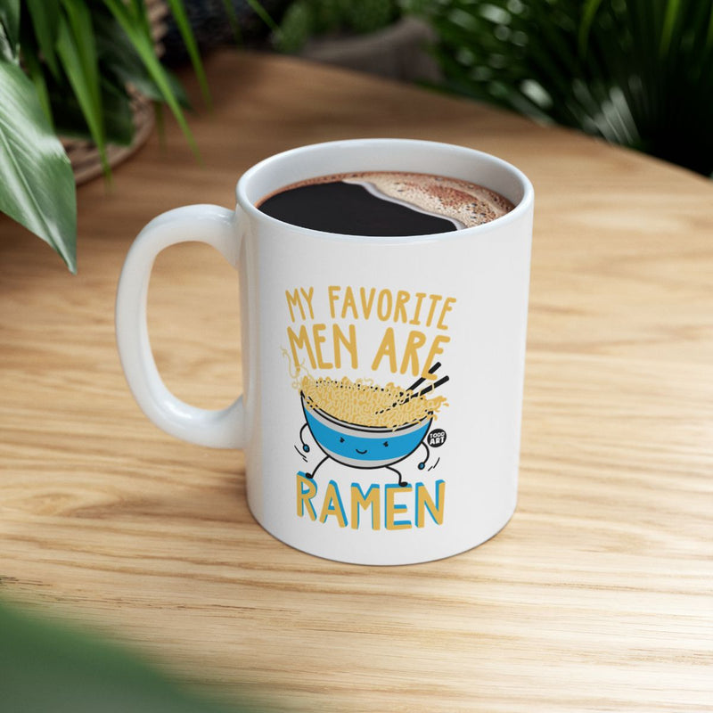 Load image into Gallery viewer, My Favorite Men Are Ramen Funny Coffee Mug
