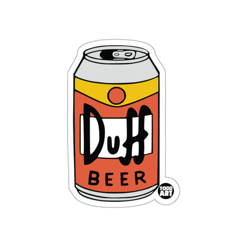Load image into Gallery viewer, Retro Duh Beer Can Sticker Vintage Style Decal
