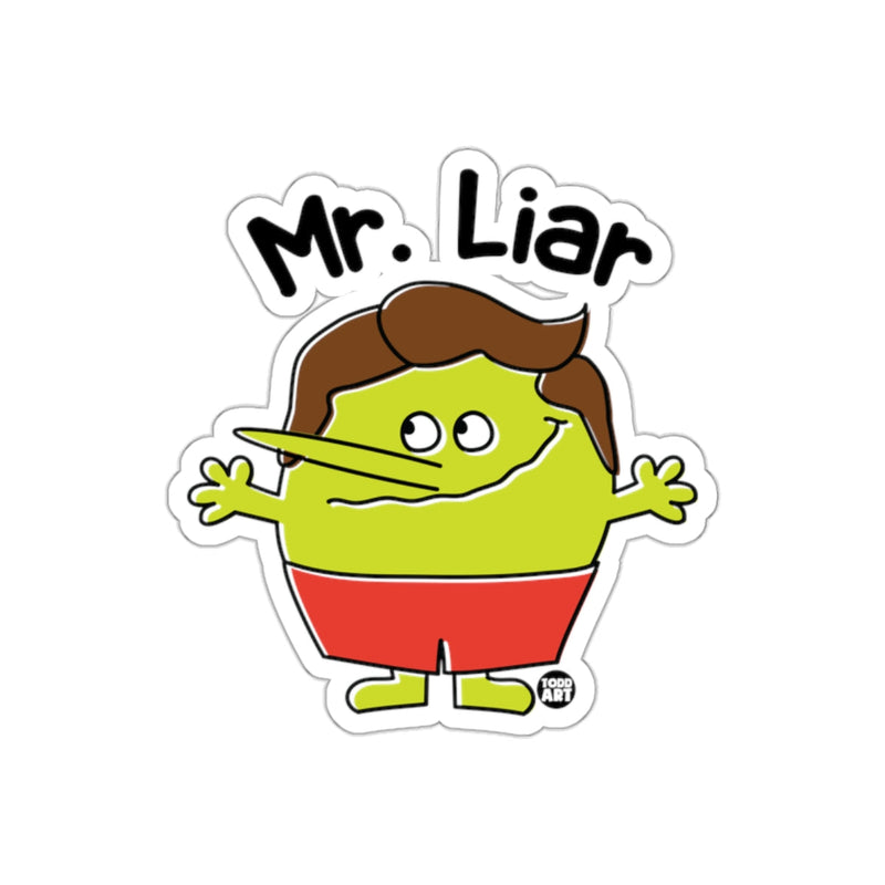 Load image into Gallery viewer, Mr. Liar Funny Cartoon Character Sticker
